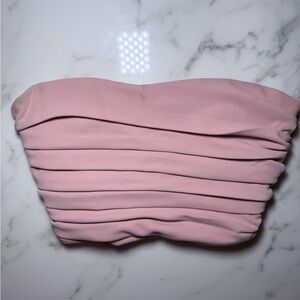 Zara Blush Pink Strapless Top
